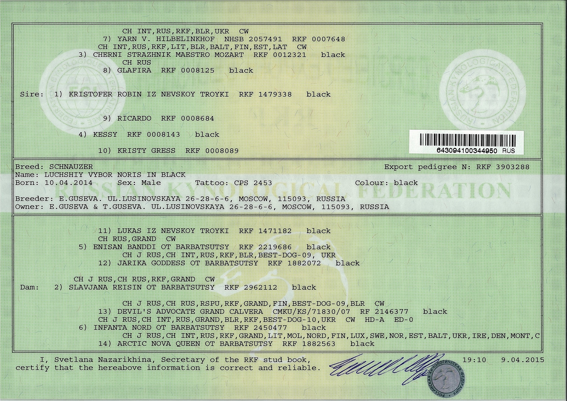 Родословная